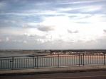 Blick vom Pont de Noirmoutier auf Fromentine